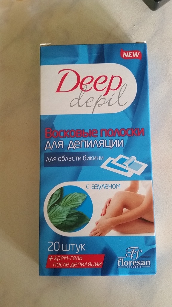 Пример восковых полосок для эпиляции. Epilation wax
