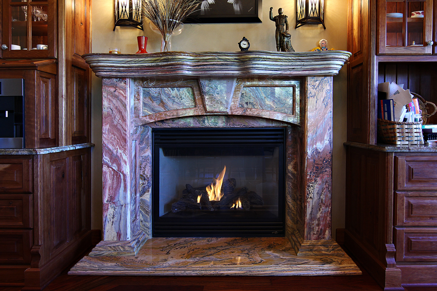На сколько дороже камин из гранита. Fireplace granite