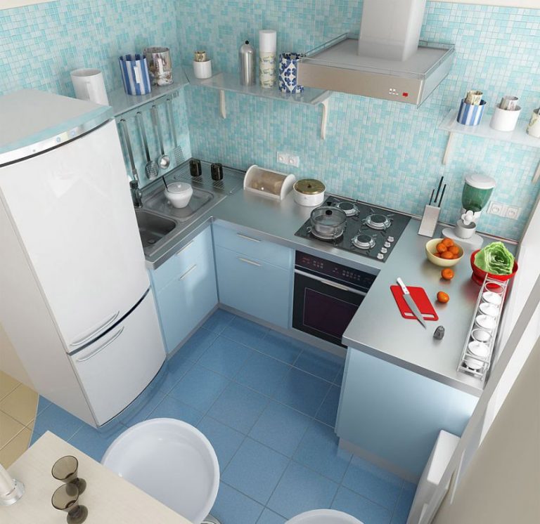 Как разместить кухонный гарнитур в хрущевке. Little Kitchen Secrets