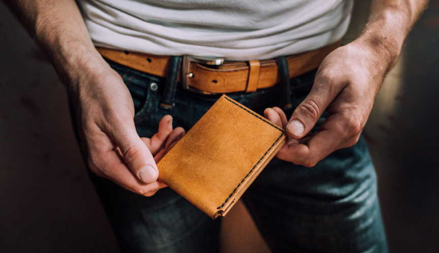 logo clothes leather