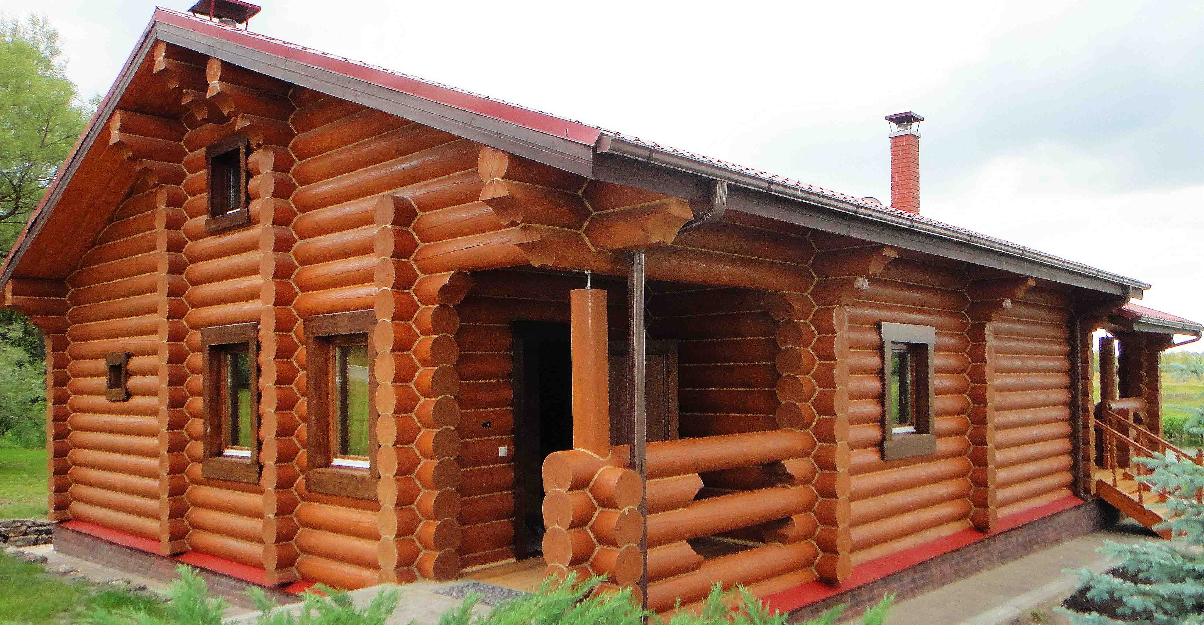 logo Round log for house