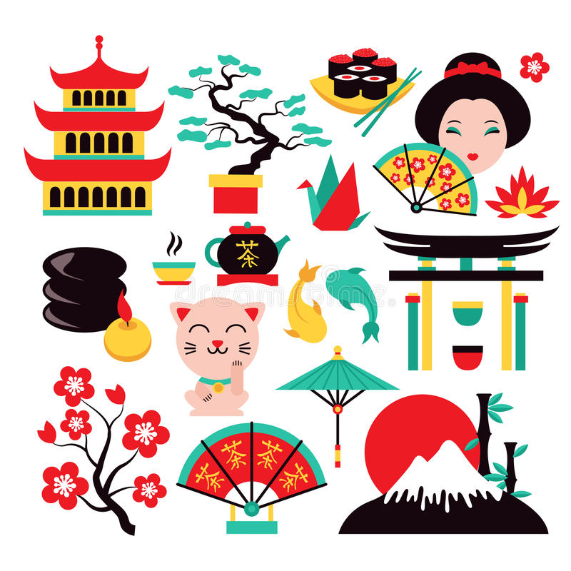 Японские знаки, символы и обычаии японцев. Symbols Japan