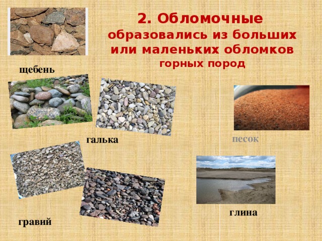 При каких условиях используется тот или иной вид шебня. Types stone