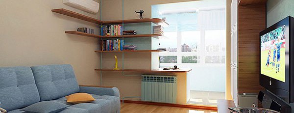 Проблемы соединения комнаты и балкона в квартире logo worth to combine a room and a balcony