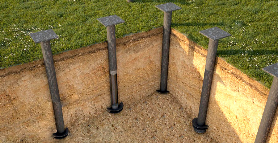 Как правильно закручивать сваи для фундамента каркасника. foundation Screw piles